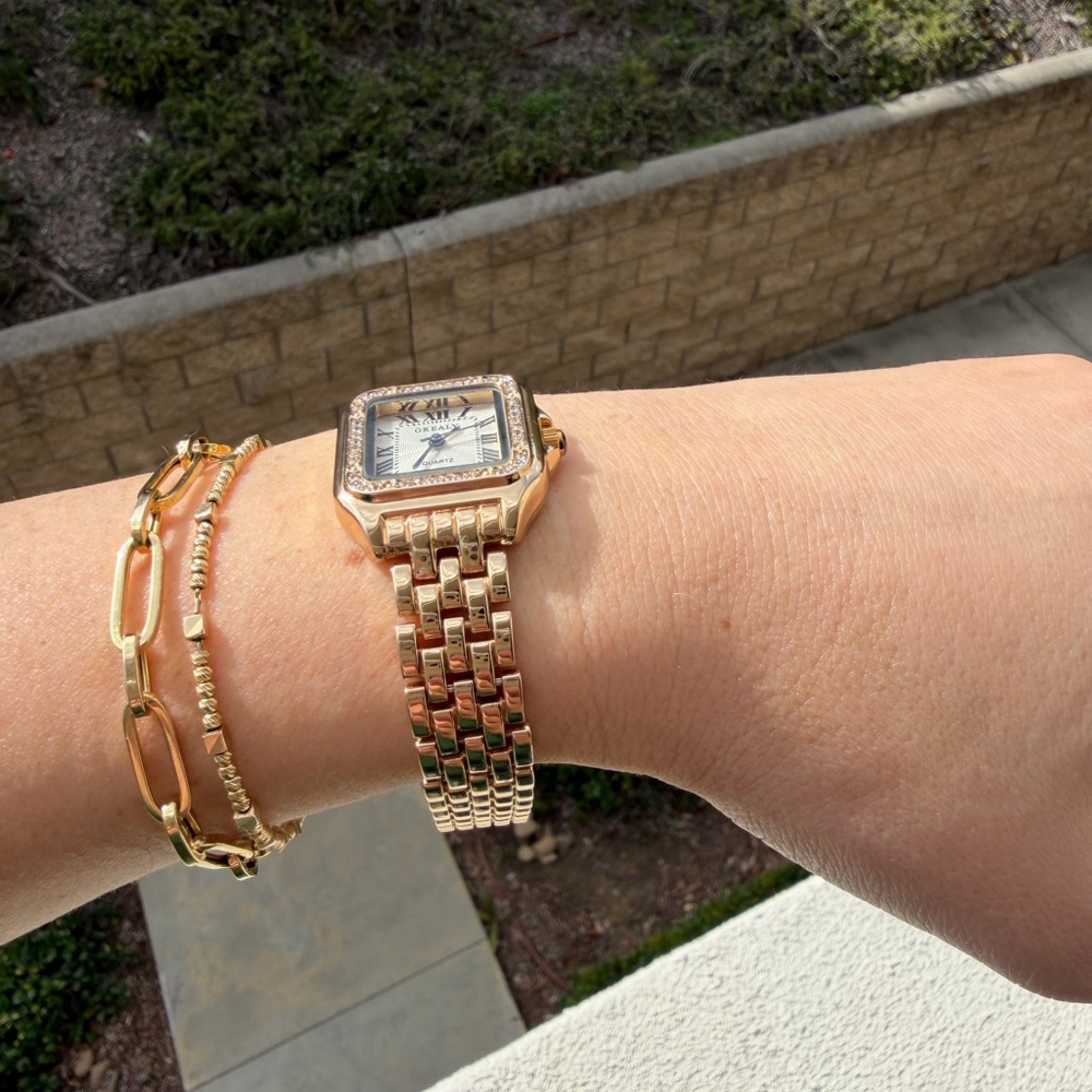 Panthere Gold Square Watch Stainless Steel - Picture 3 of 4